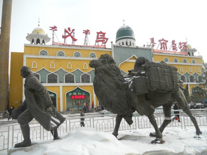 Hohhot: cammello nella neve