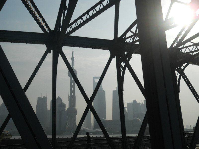 Shanghai: Pudong vista da un ponte