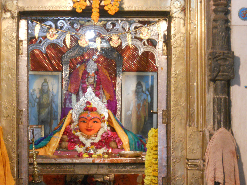 Ujjain: un primo piano della dea Annapurna