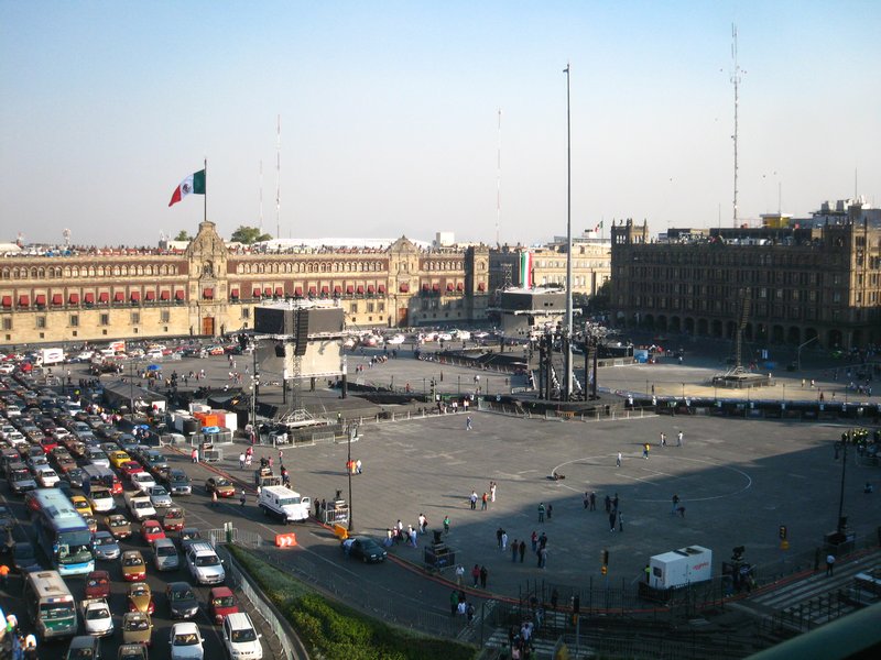 Zocalo from above