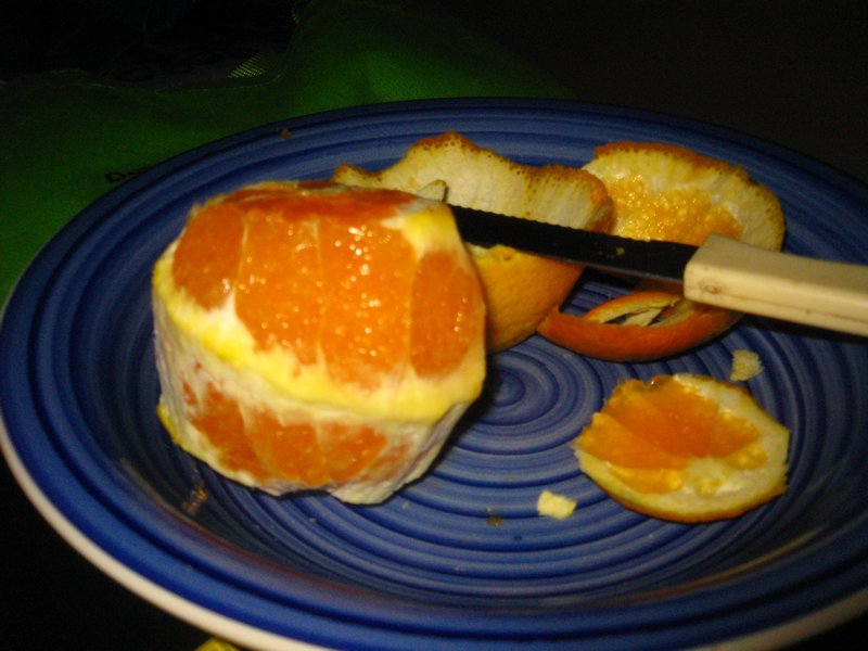 Orange peeling