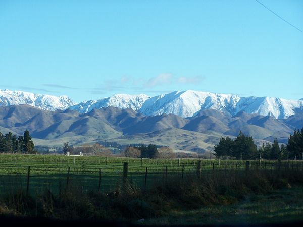 Southern Alps and the South Island countryside.