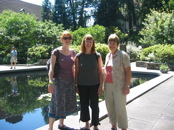 Sally, Abbe and Robyn at Winterthur in Delaware