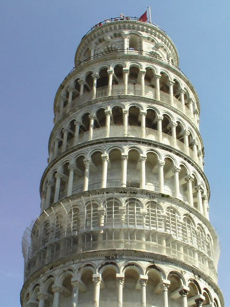 Looking Up at the Leaning Tower
