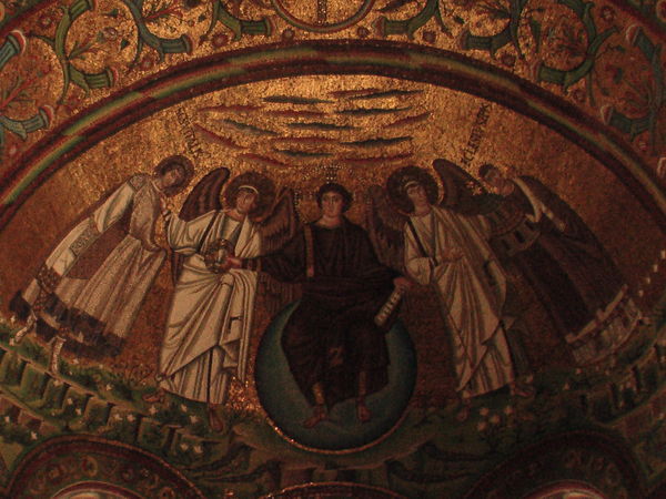 Mosaic of Jesus Above the Altar