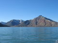 Pyramiden seen from out at sea