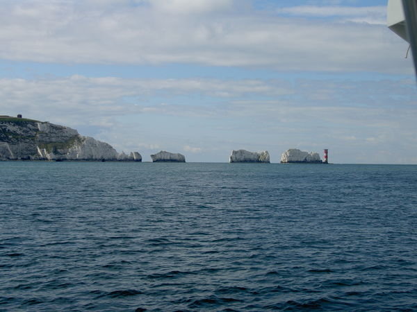 The Needles leaving Isle of Wight