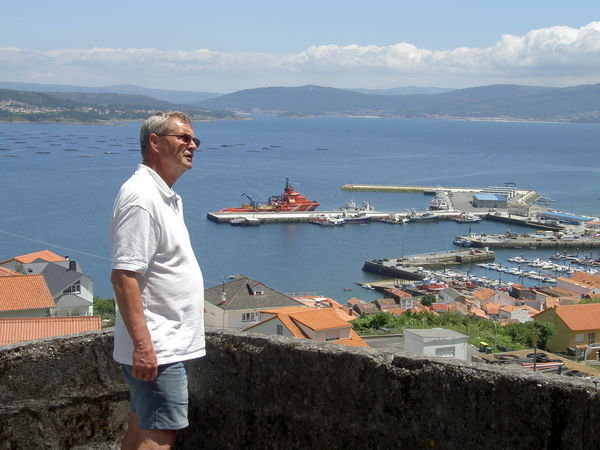 Peter looking out over Muros