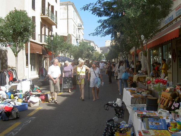 The main street in Calvi