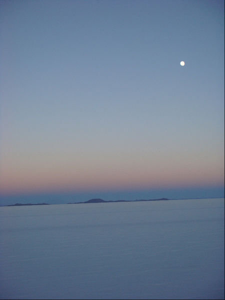 Sunrise over Salar de Uyuni