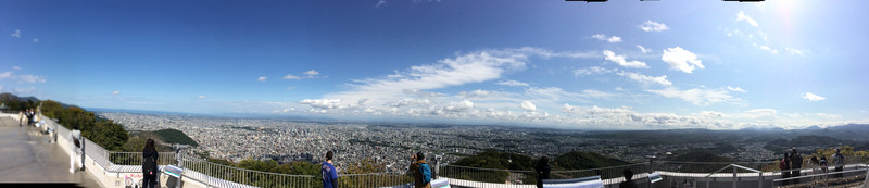 View from the mountain at Sapporo 
