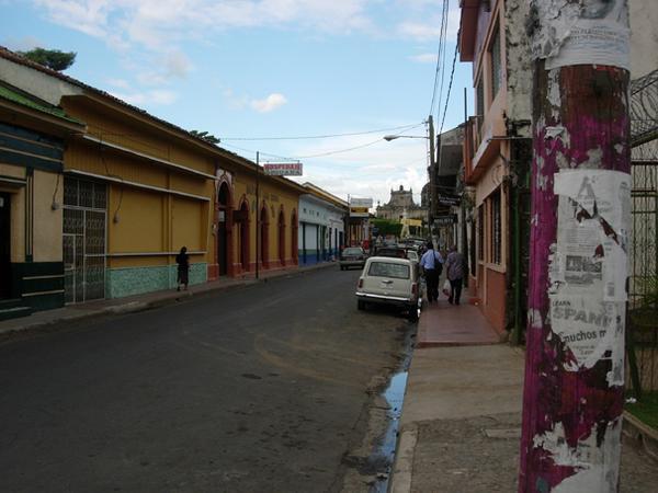 Our street in Leon