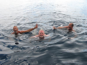 Crew Swim the Equator