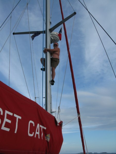 Jim going aloft