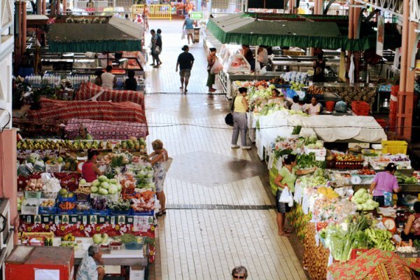 Colourful Papeete market 
