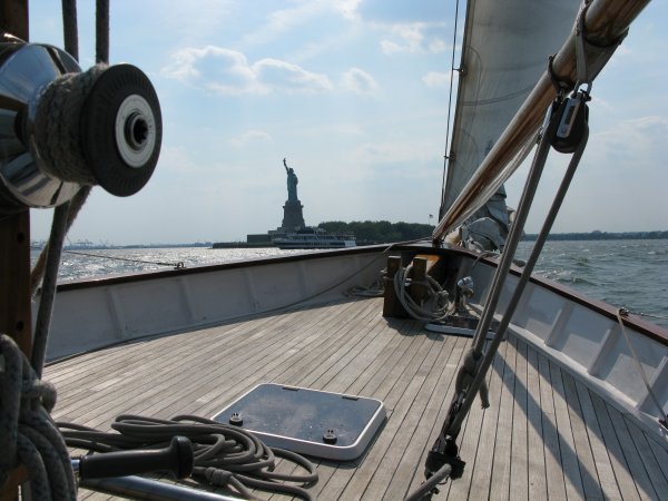 NYC from sailboat