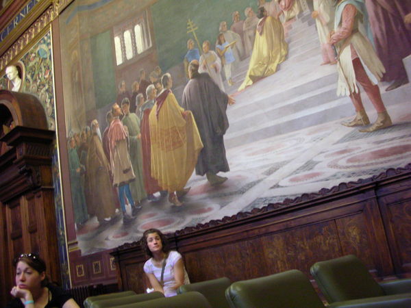 Francesca with a Fresco