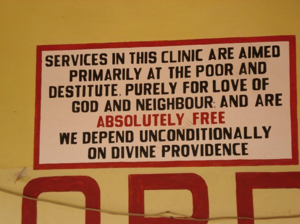 Sign at the Clinic