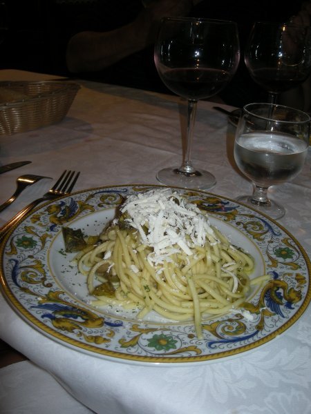 Bucatini with Artichokes