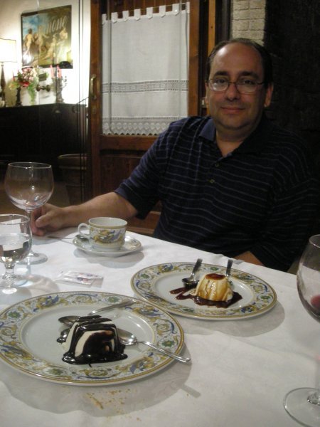 My Dad with Panna Cotta