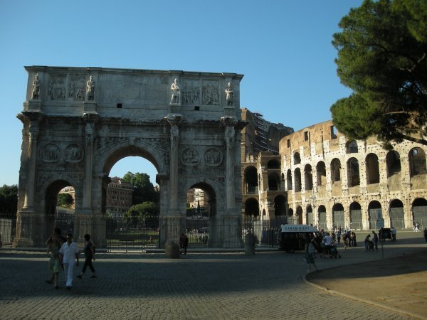 Colosseum with the Arc of Constantine