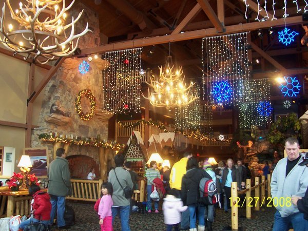 The festive foyer