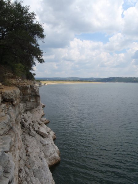 Cliffs over the water