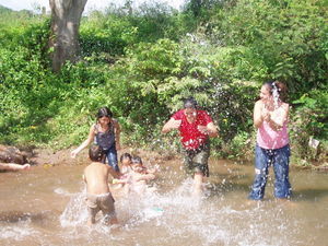 Splashing in the River!