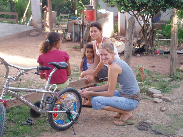 Talking with neighbors of the clinic
