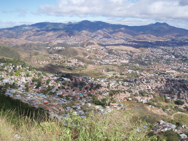 A view of the captial, Tegucigalpa