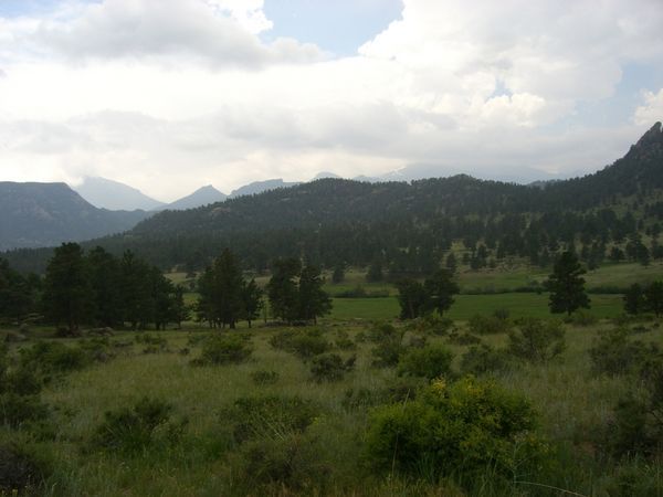 Looking back to Estes Park
