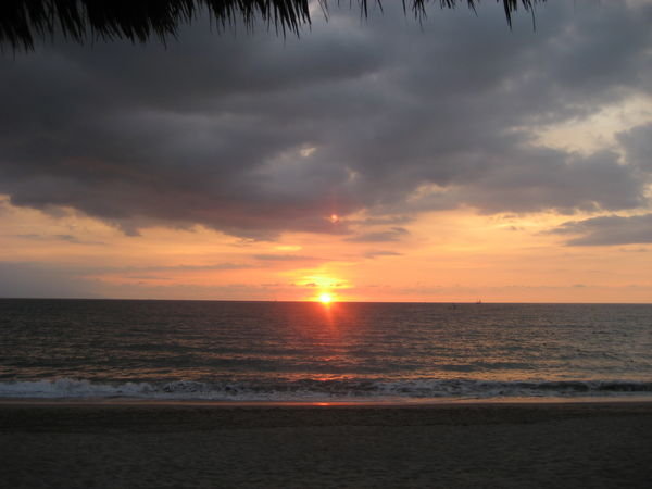 Mexican ocean sunset