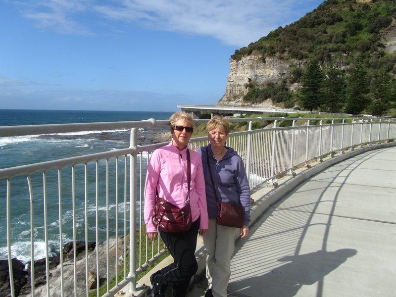 Jenni & I at the lookout, Sea Cliff Park Bridge