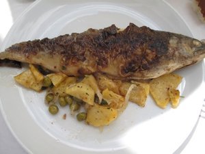 trout and potatoes