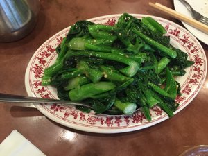 Chinese broccoli with garlic sauce