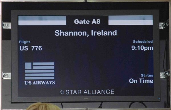 Flight to Shannon