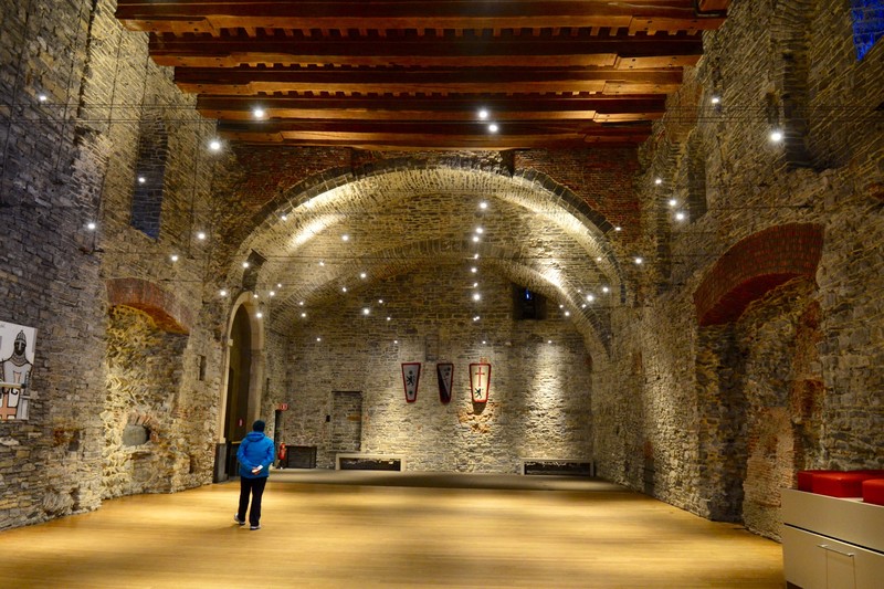 Inside the castle of the counts