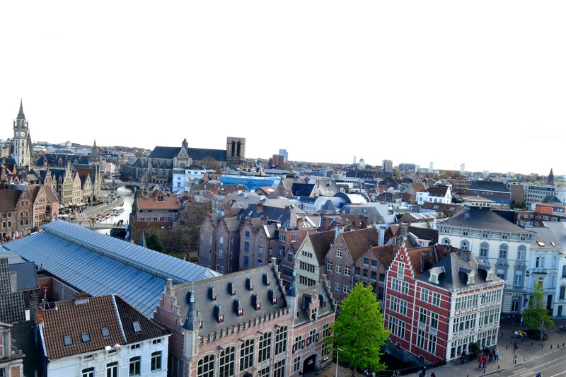 View of Ghent from the castle of the counts 