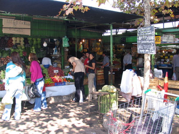 The fruit and veg market