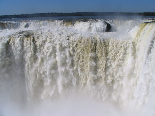 The top of the falls from the Argentina side