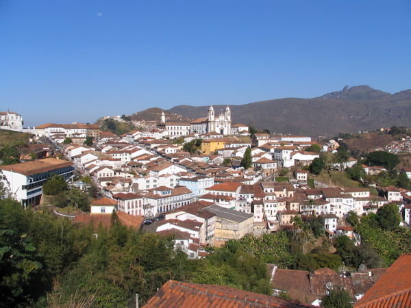 View of Ouro Preto from our hostel