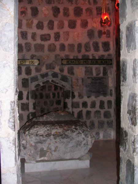 A chapel potraying the tomb of Jesus