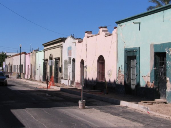 The old, neglected part of town