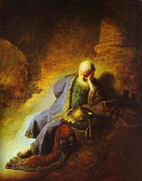 Rembrandt- Prophet Jeremiah