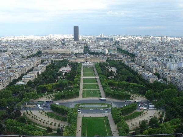 A view of the park from the Eieffel Tower