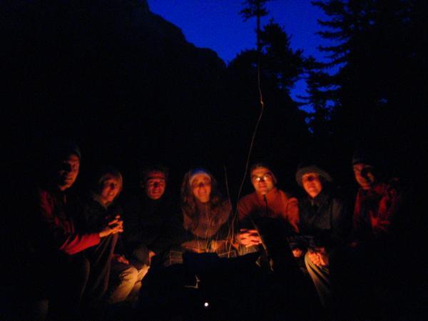 campfire nights in the Rockies