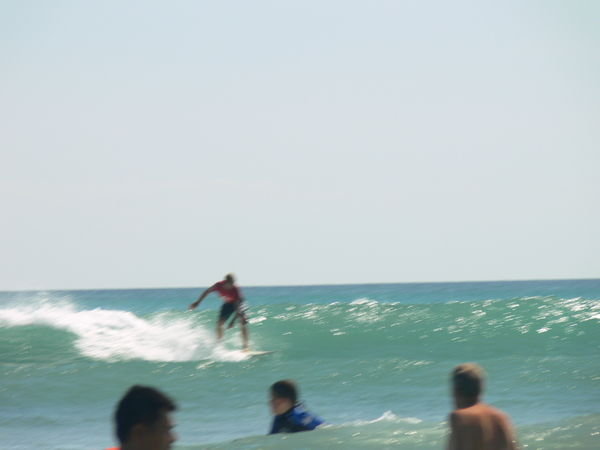 Matt surfing