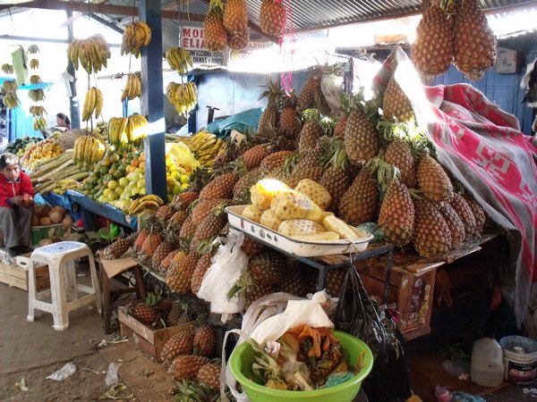 Cuzco Market - Pineapples!