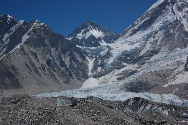 The impressive Khumbu Glacier and Icefall