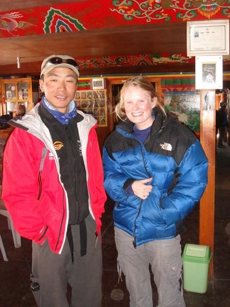 Kate with Pemba Dorje Sherpa